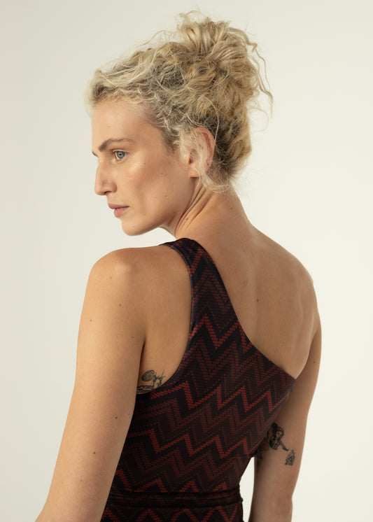 LARA Piros/Fekete Fürdőruha