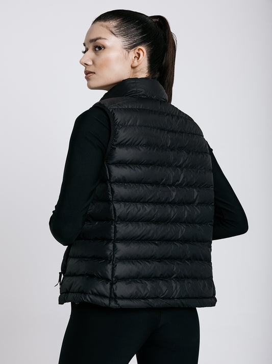 Fekete puffer mellény