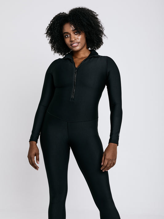 Hosszú ujjú overál - fekete