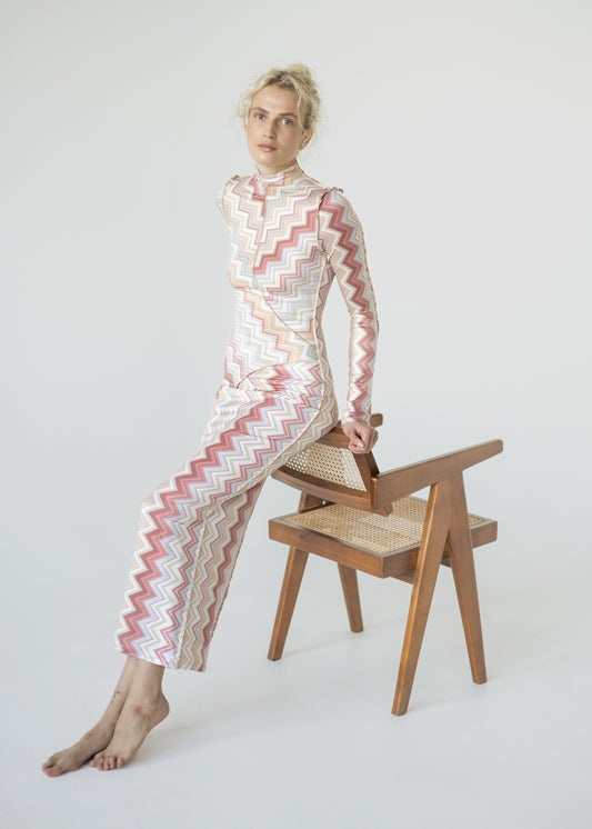 LARA Pink/Bézs Ruha