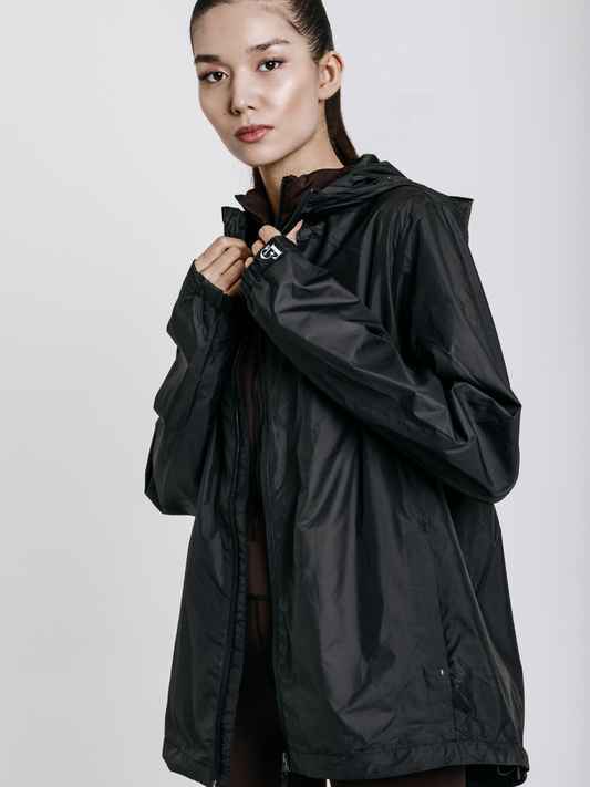 Fekete windbreaker