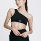 Félvállas sportmelltartó - fekete