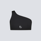 Félvállas sportmelltartó - fekete