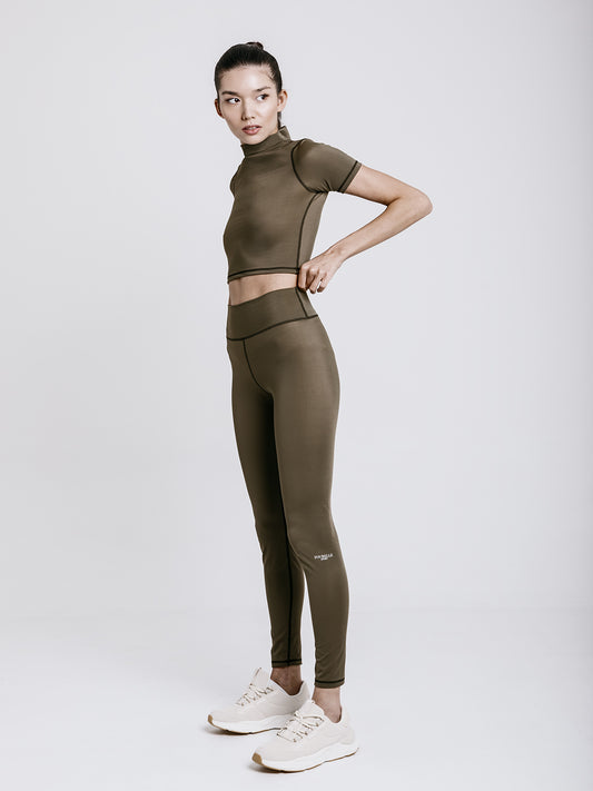 Full-length leggings - zöld
