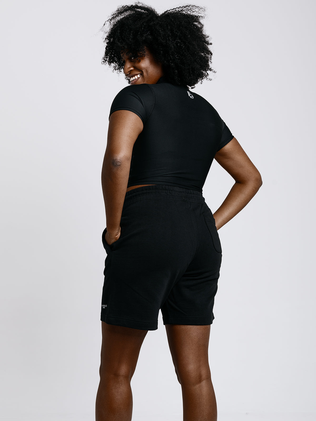 Fekete pamut sort - unisex