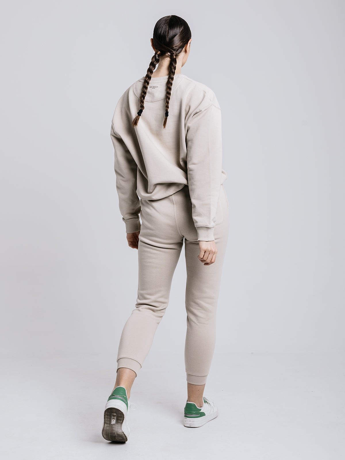 Bézs pamut jogger - unisex