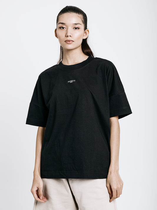 Fekete oversize póló